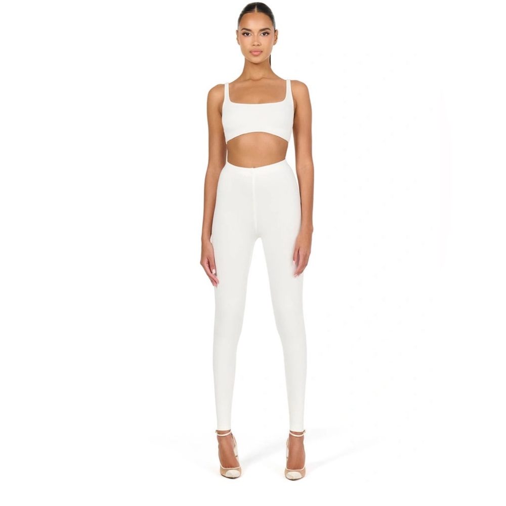 Naked Wardrobe high waist ribbed leggings
